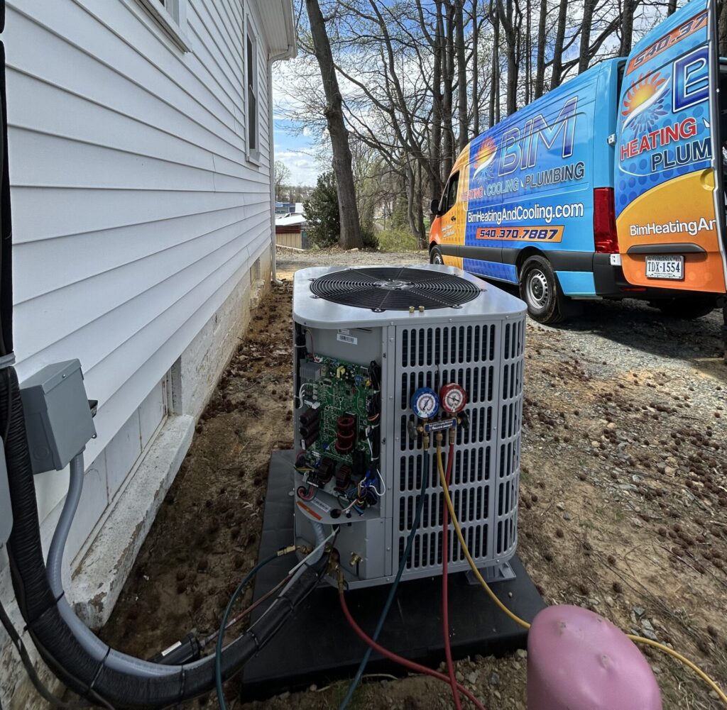 BMI AC unit repair outdoor