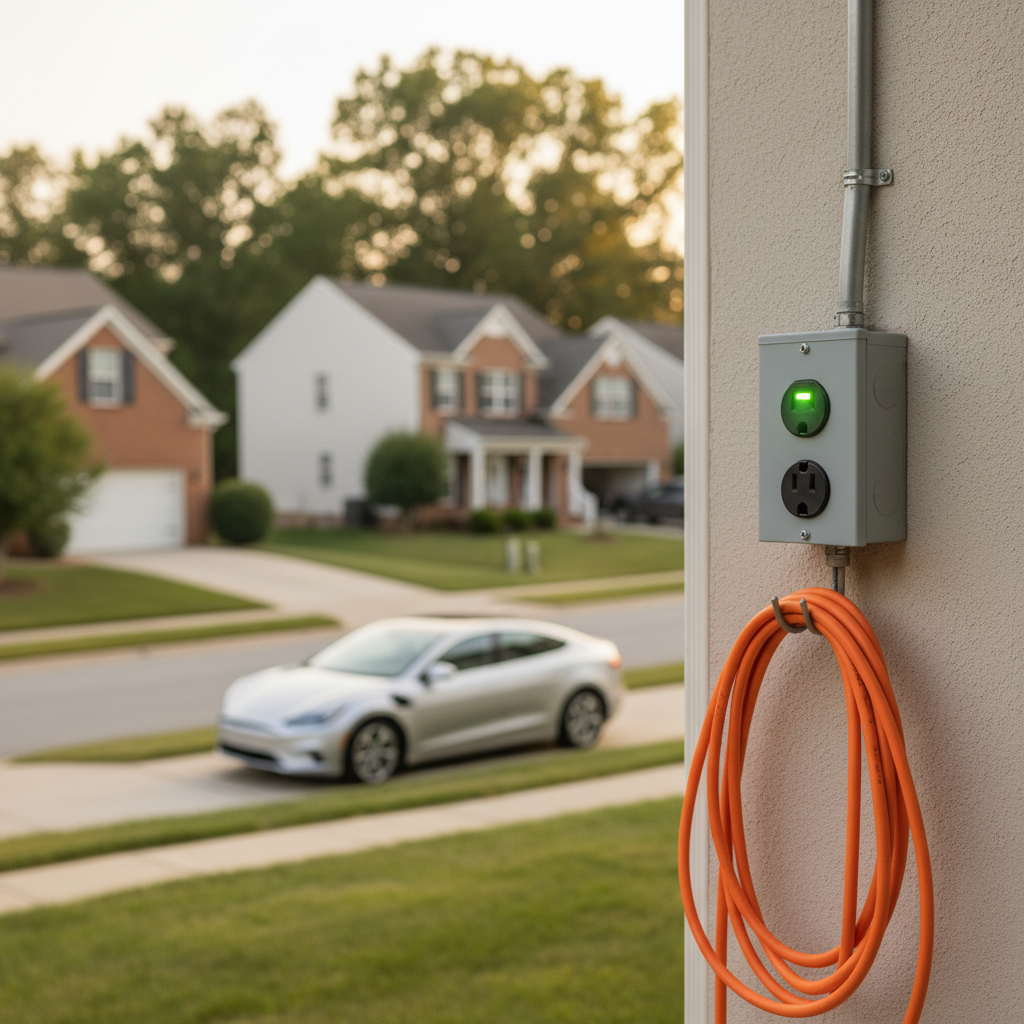 about Portable EV charger outlet installation in Fredericksburg - Image 8
