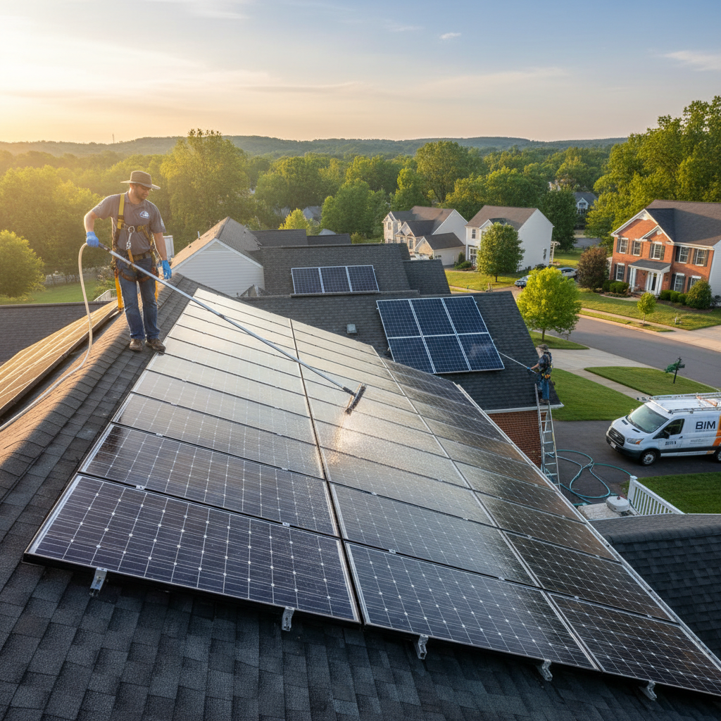 about Solar panel cleaning in Fredericksburg - Image 2