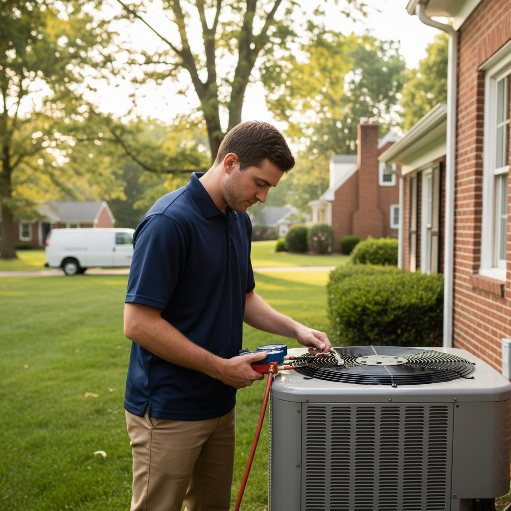 BIM Heating and Cooling AC refrigerant recharge