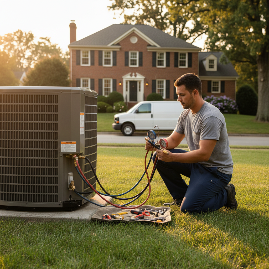 BIM Heating and Cooling Air scrubber installation