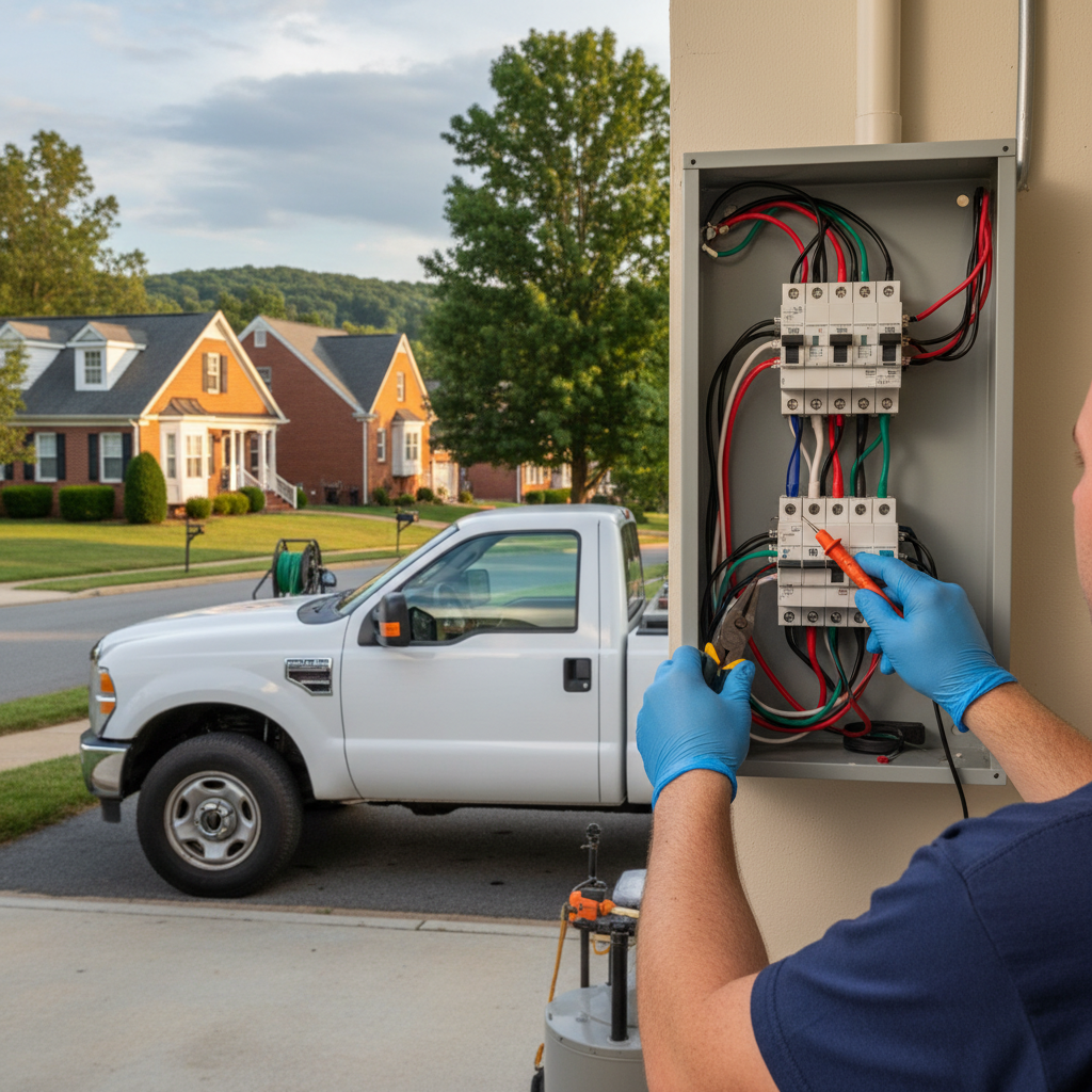 BIM Heating and Cooling Outdoor lighting installation