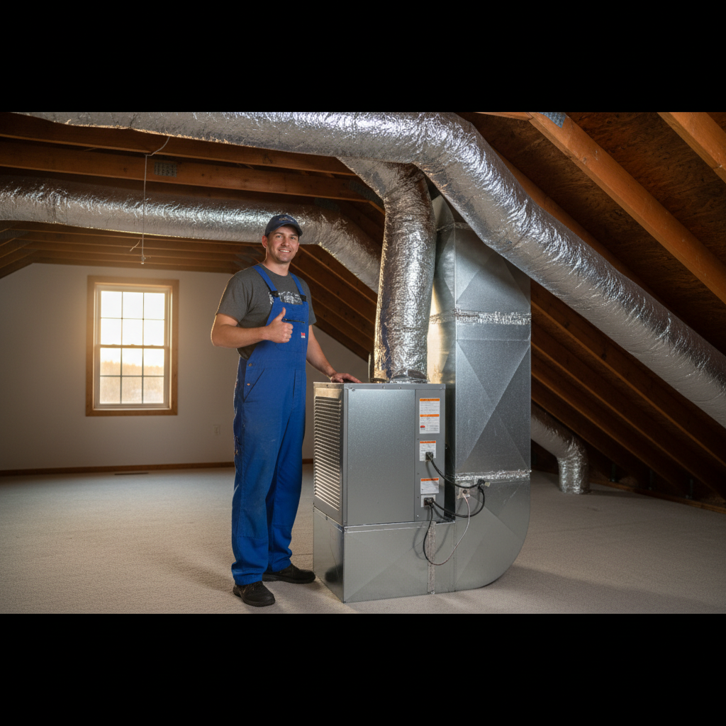 Close-up of a technician performing AC blower motor repair with tools in Fredericksburg, VA.