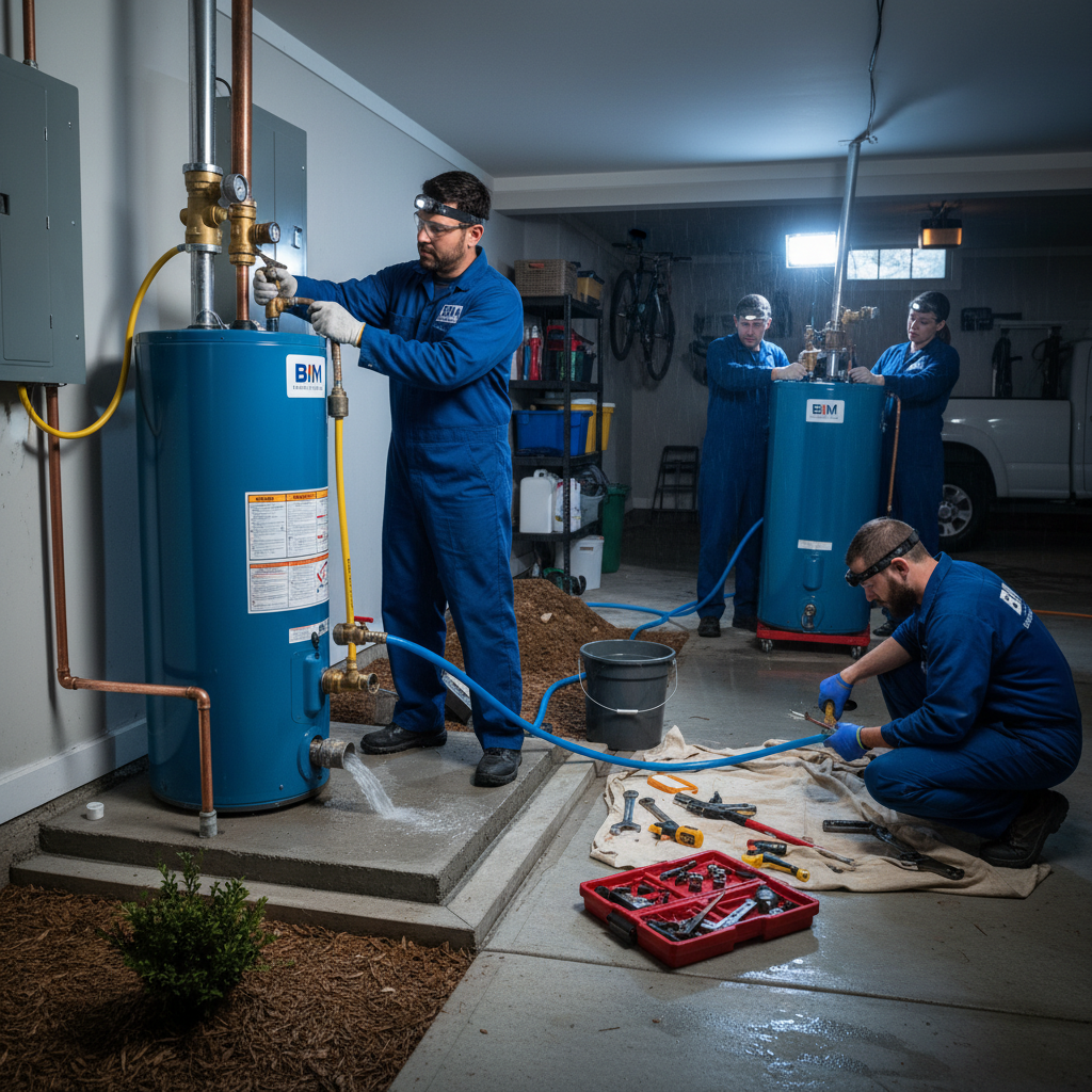 Close-up of newly installed copper piping during a slab leak repair in Fredericksburg, VA.